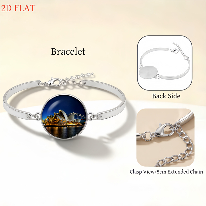 5pc Sydney Opera House & Harbour Bridge Jewelry Set